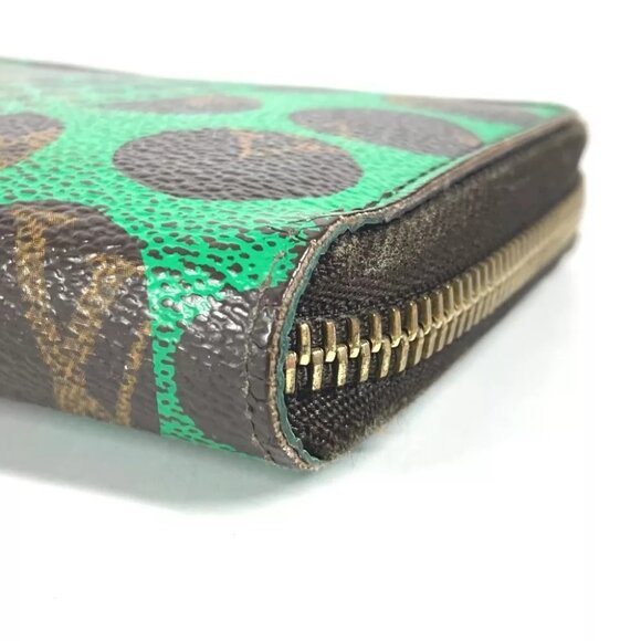 LOUIS VUITTON M60451 Monogram Pumpkin Dot by Yayoi Kusama Zippy Wallet - Picture 5 of 16